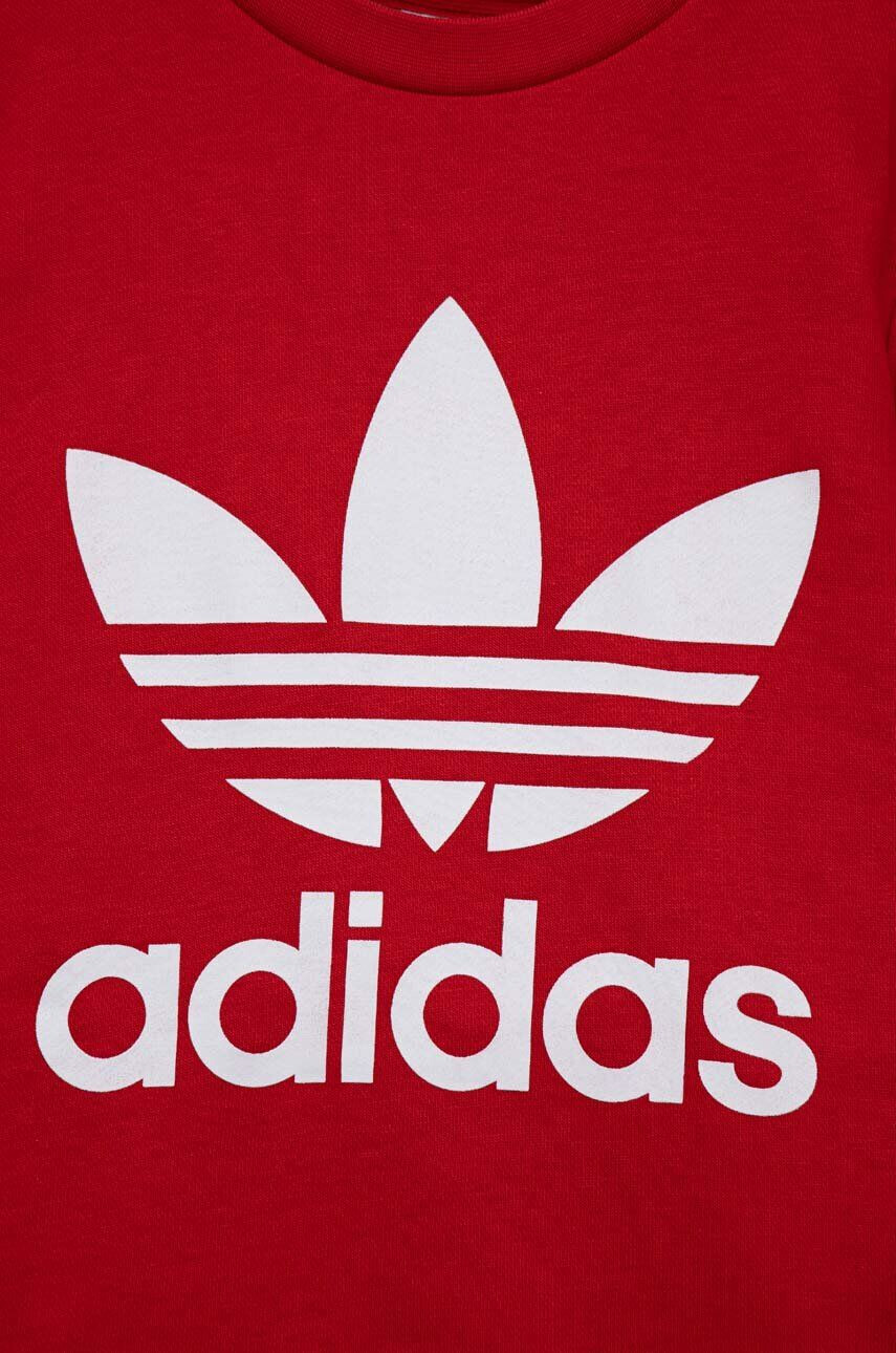 adidas Originals trening copii culoarea rosu - Pled.ro