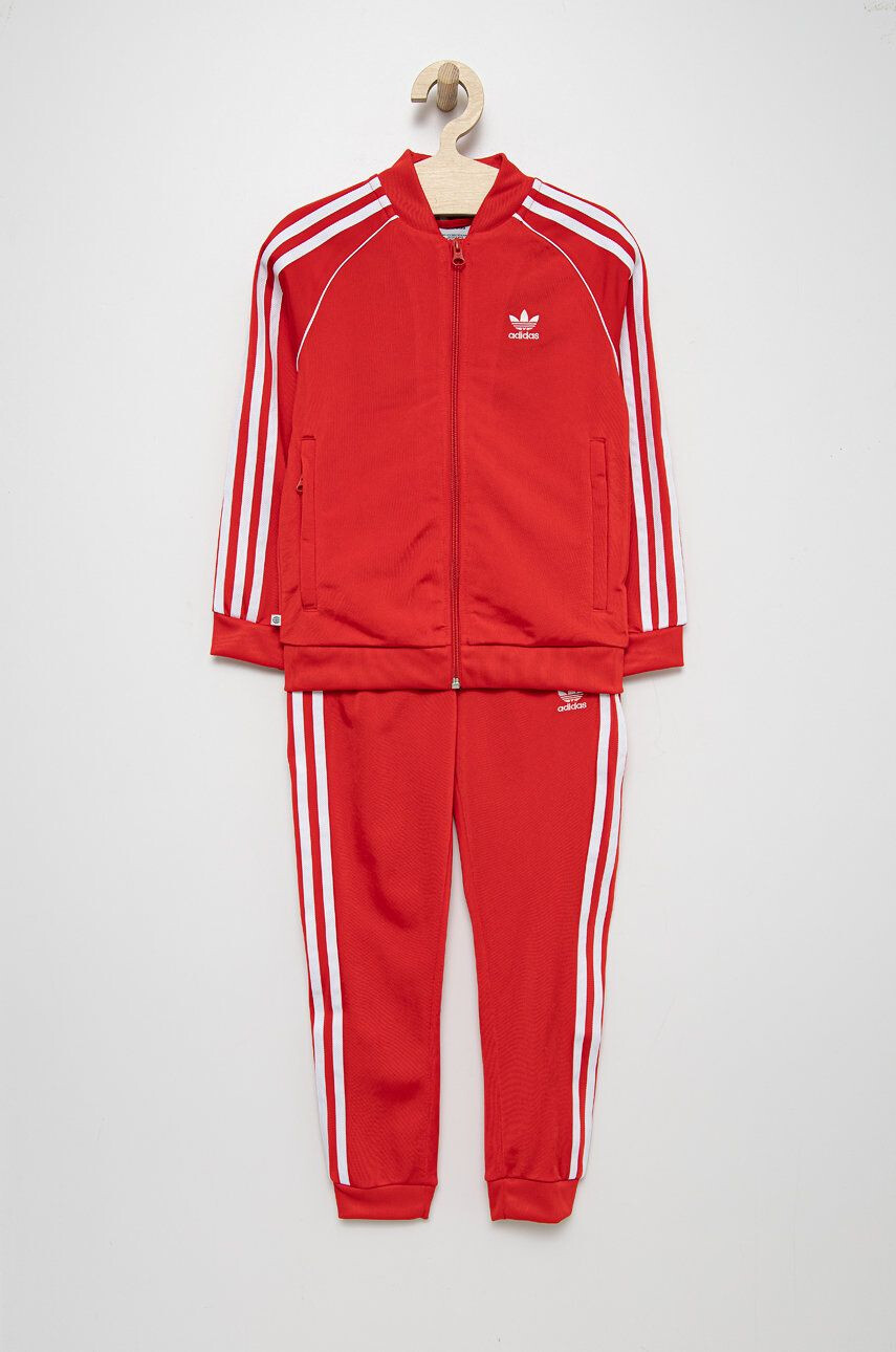 adidas Originals trening copii HF7471 culoarea rosu - Pled.ro