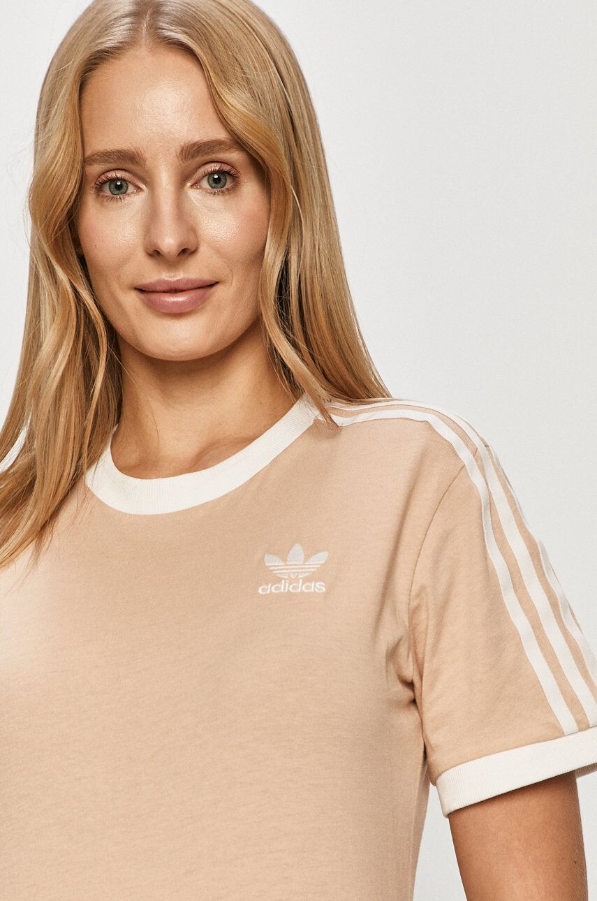 adidas Originals tricou femei culoarea galben - Pled.ro