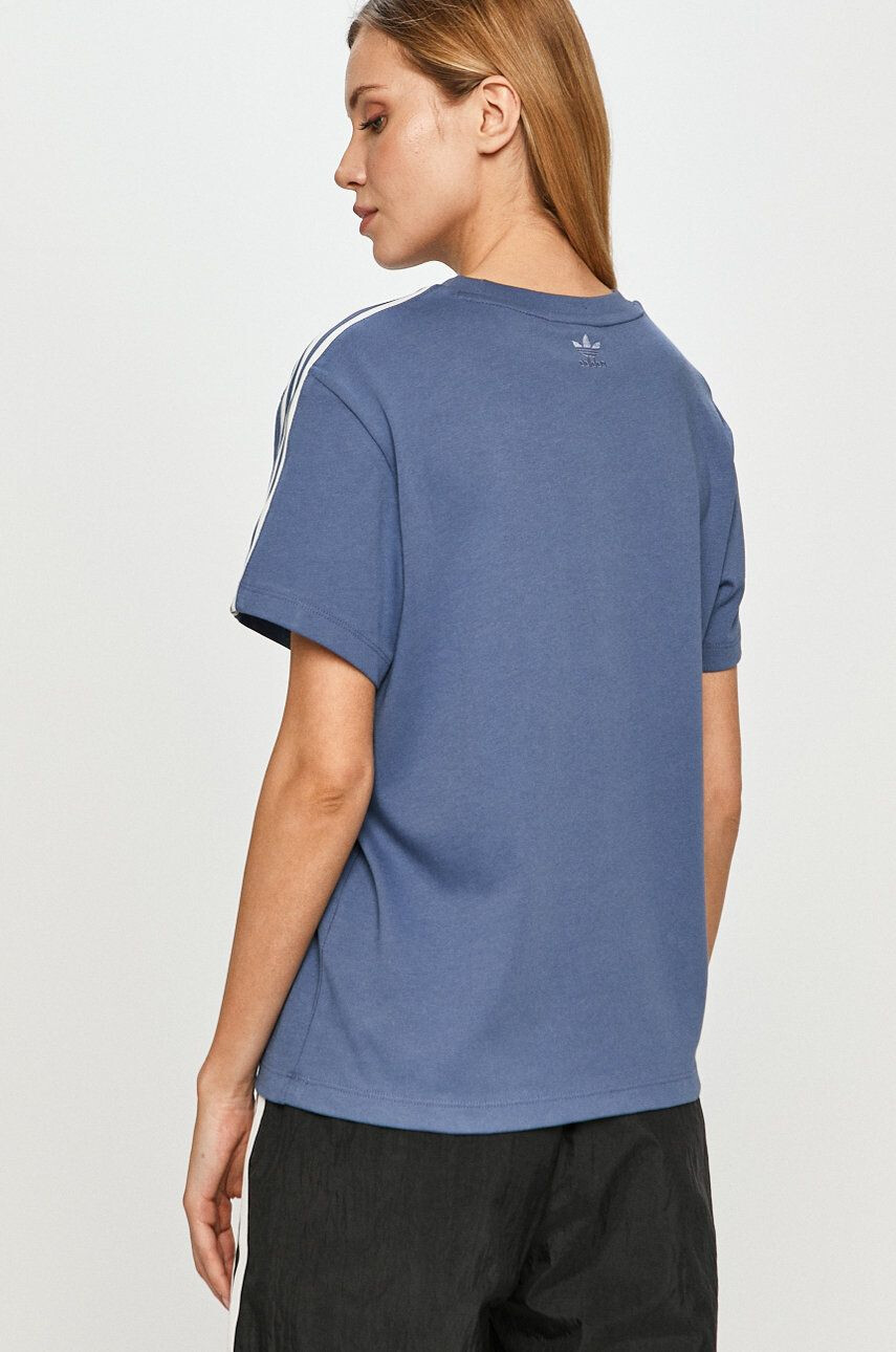 adidas Originals tricou femei culoarea bej - Pled.ro