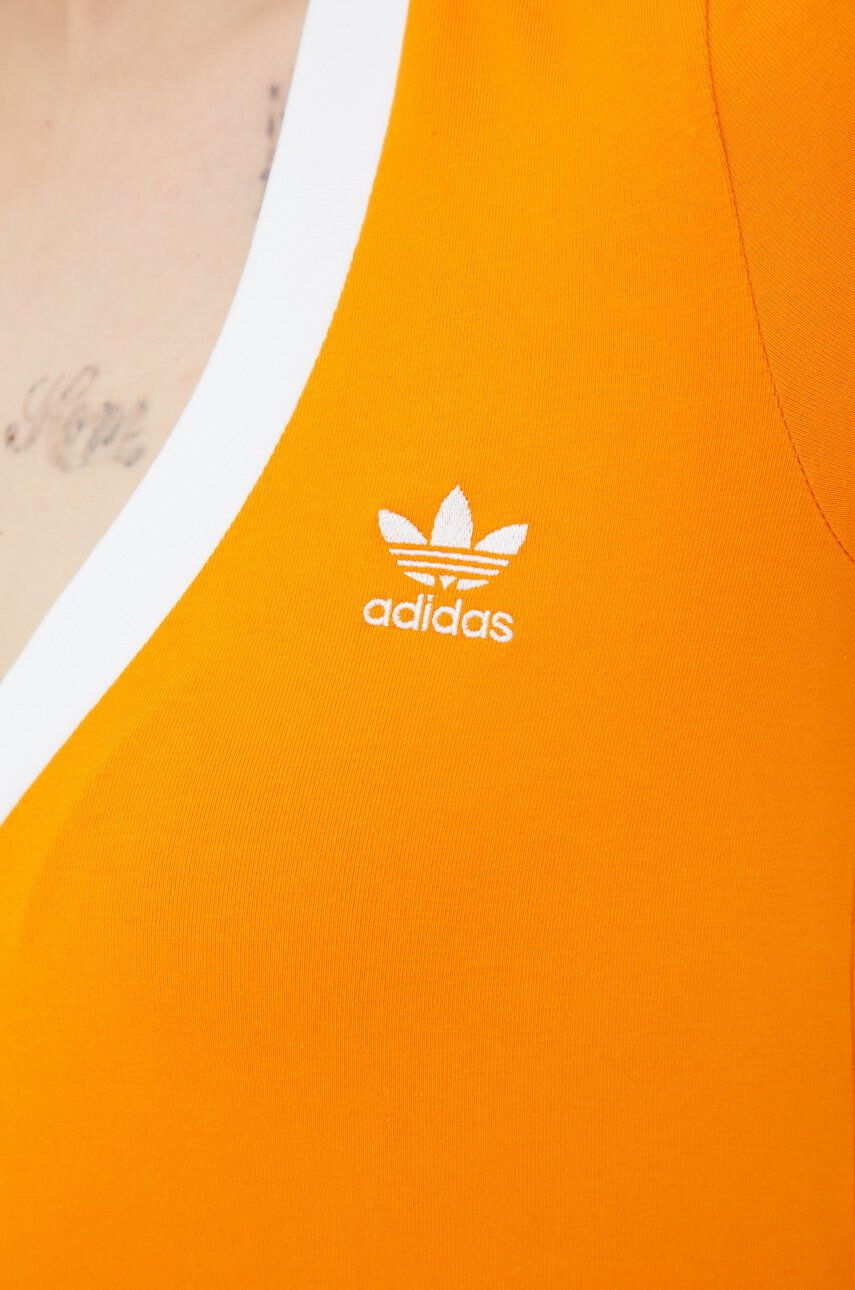 adidas Originals tricou Adicolor HC2029 femei culoarea portocaliu HC2029-BORANG - Pled.ro