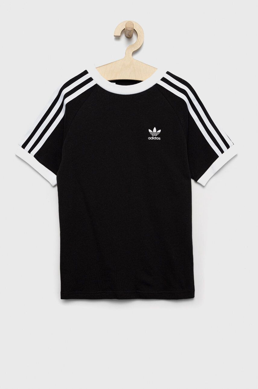 adidas Originals tricou copii culoarea negru cu imprimeu - Pled.ro