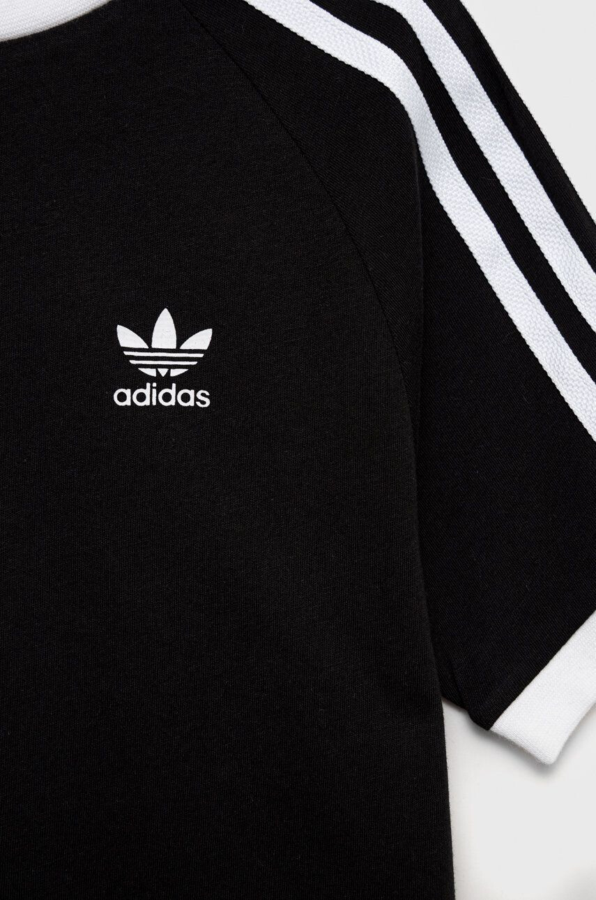 adidas Originals tricou copii culoarea negru cu imprimeu - Pled.ro