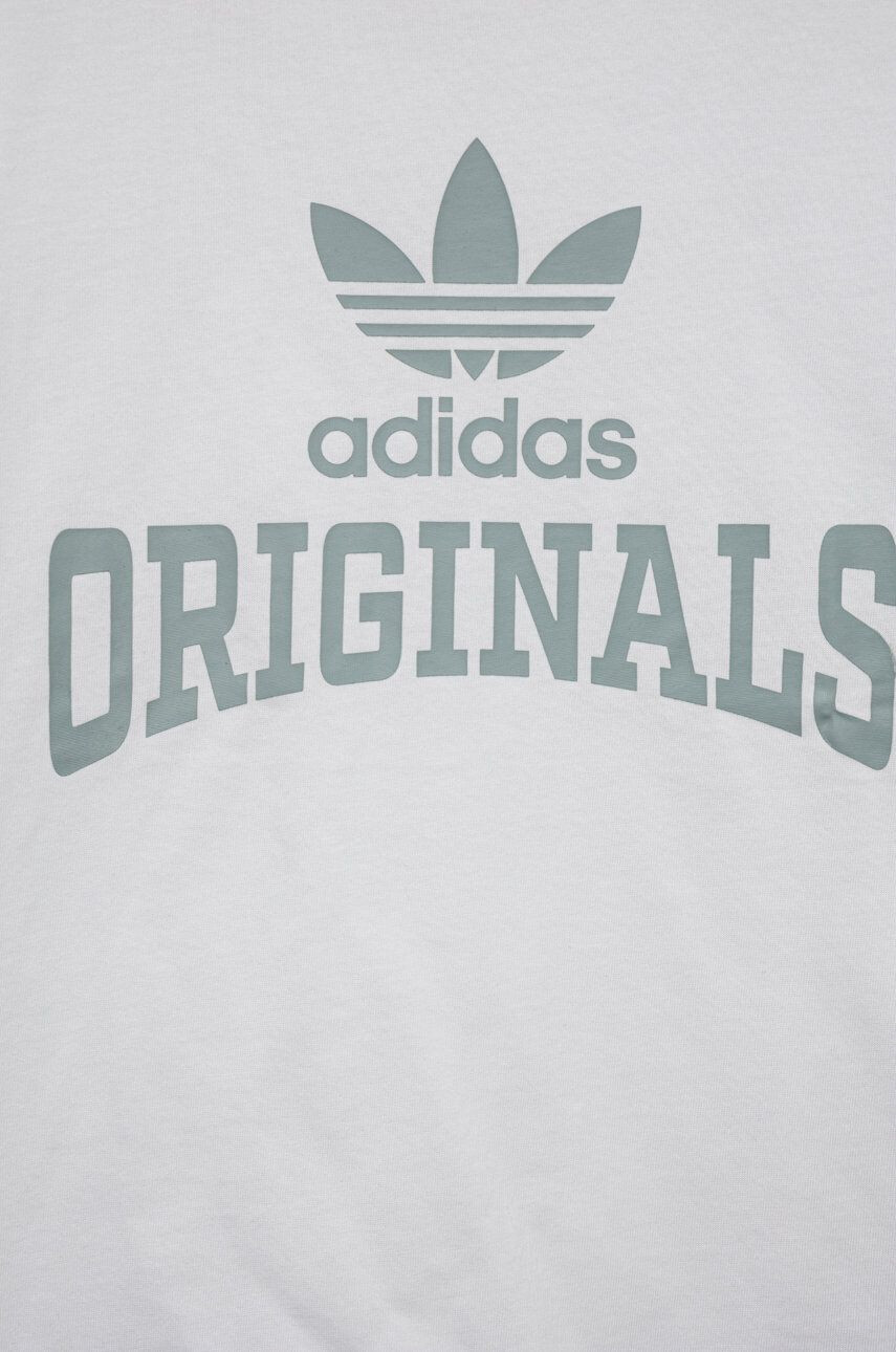 adidas Originals tricou de bumbac pentru copii culoarea alb cu imprimeu - Pled.ro