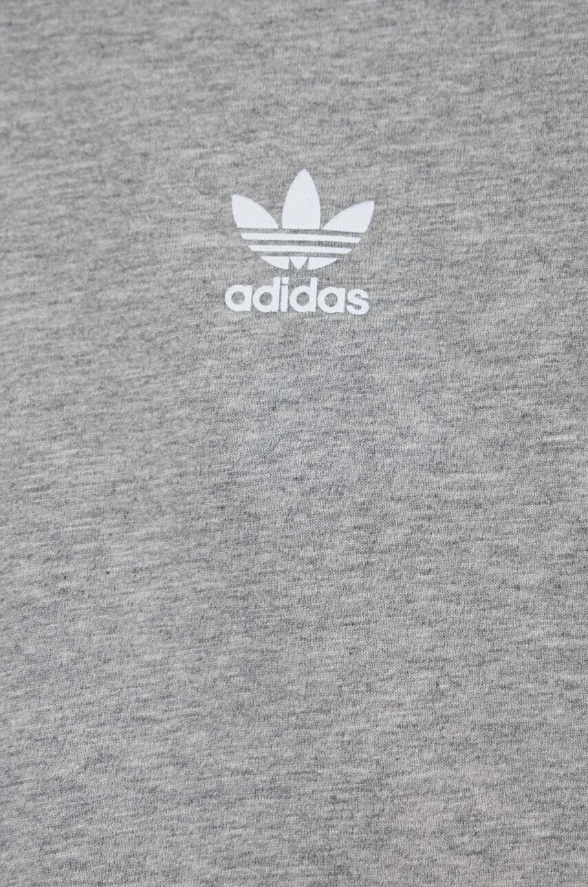 adidas Originals tricou de bumbac pentru copii culoarea gri neted - Pled.ro