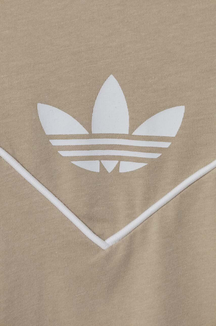 adidas Originals tricou de bumbac pentru copii culoarea bej modelator - Pled.ro