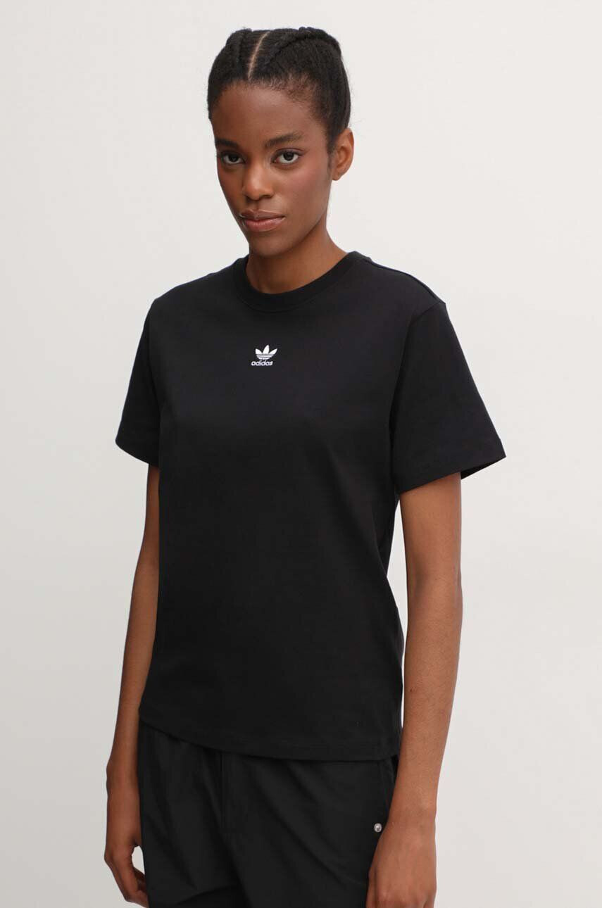 adidas Originals tricou de bumbac pentru copii Tee Regular culoarea alb neted IC1826-BLACK - Pled.ro