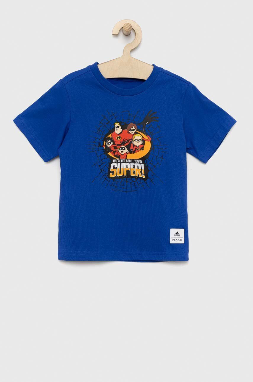 adidas Originals tricou de bumbac pentru copii x Pixar cu imprimeu - Pled.ro