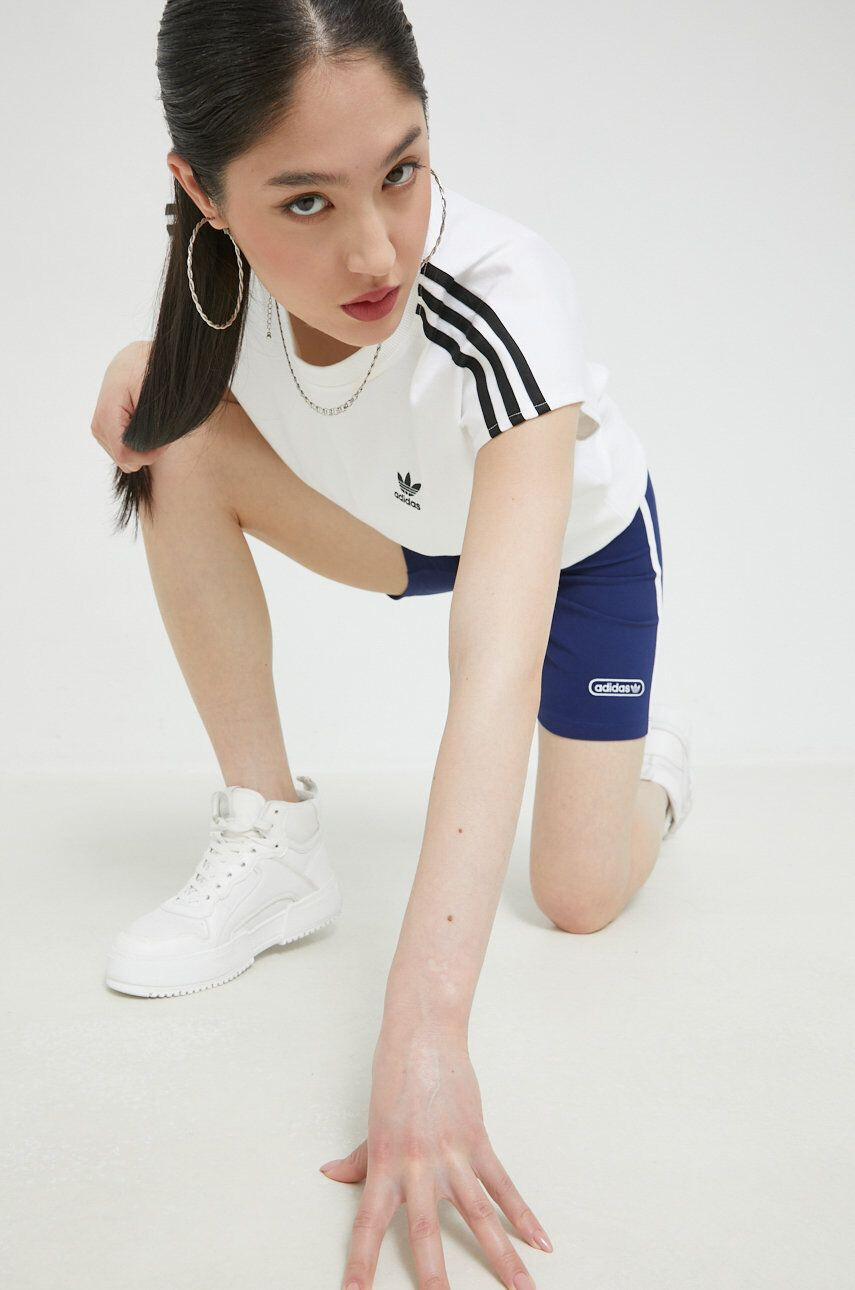 adidas Originals tricou din bumbac culoarea alb - Pled.ro