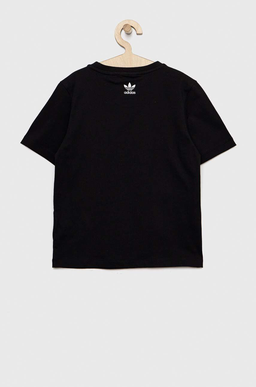 adidas Originals tricou din bumbac culoarea negru - Pled.ro