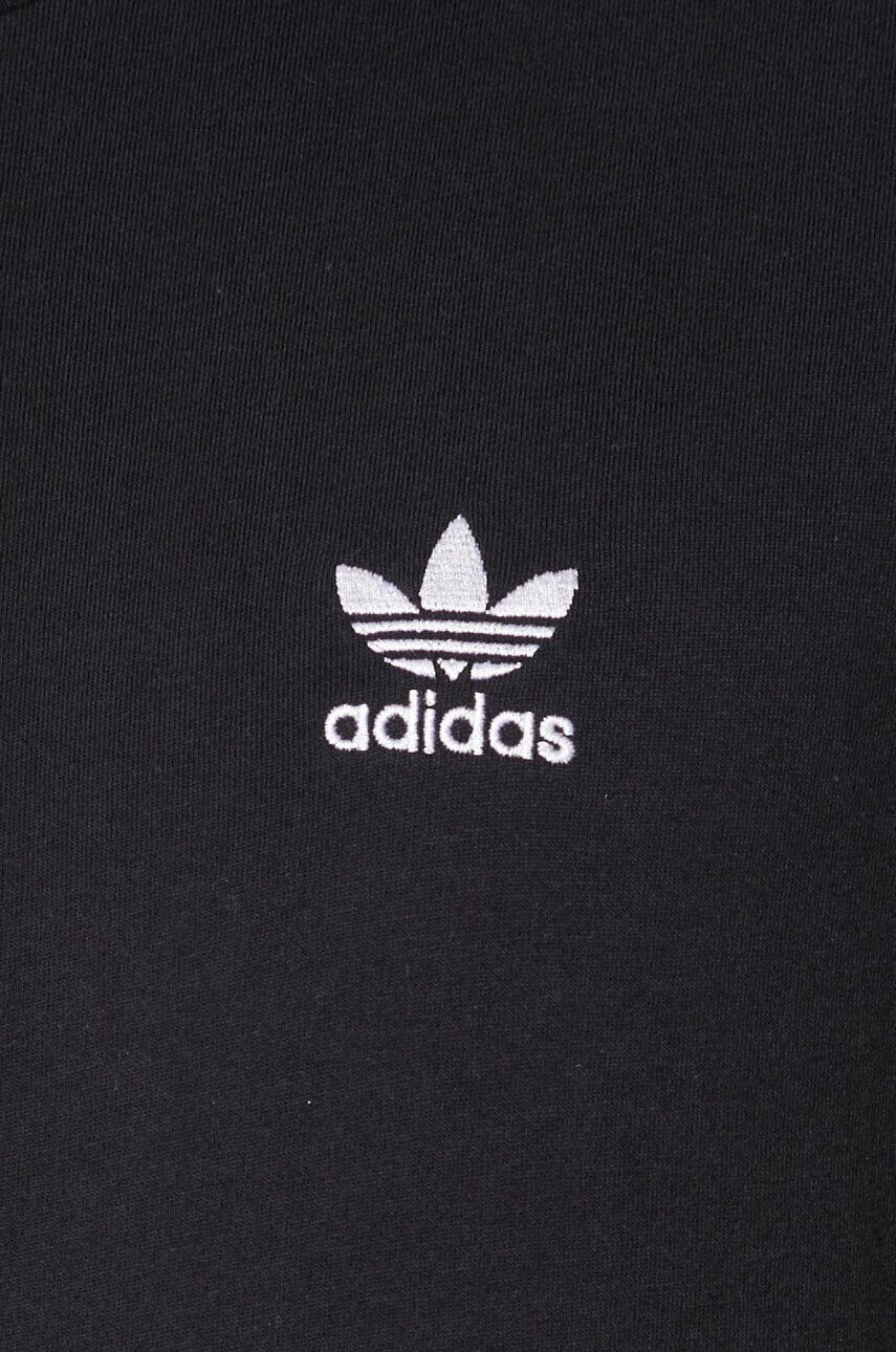 adidas Originals tricou din bumbac culoarea negru neted - Pled.ro