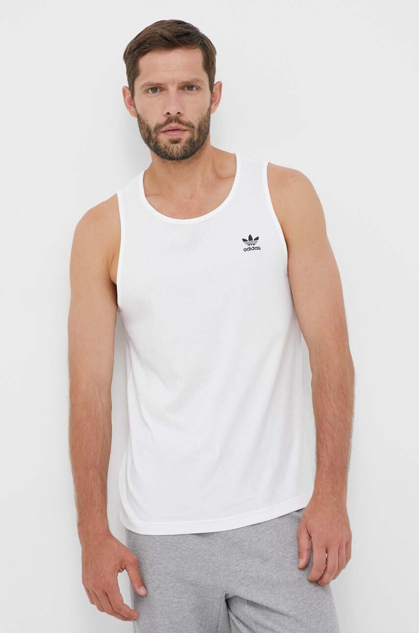 adidas Originals tricou din bumbac culoarea alb - Pled.ro