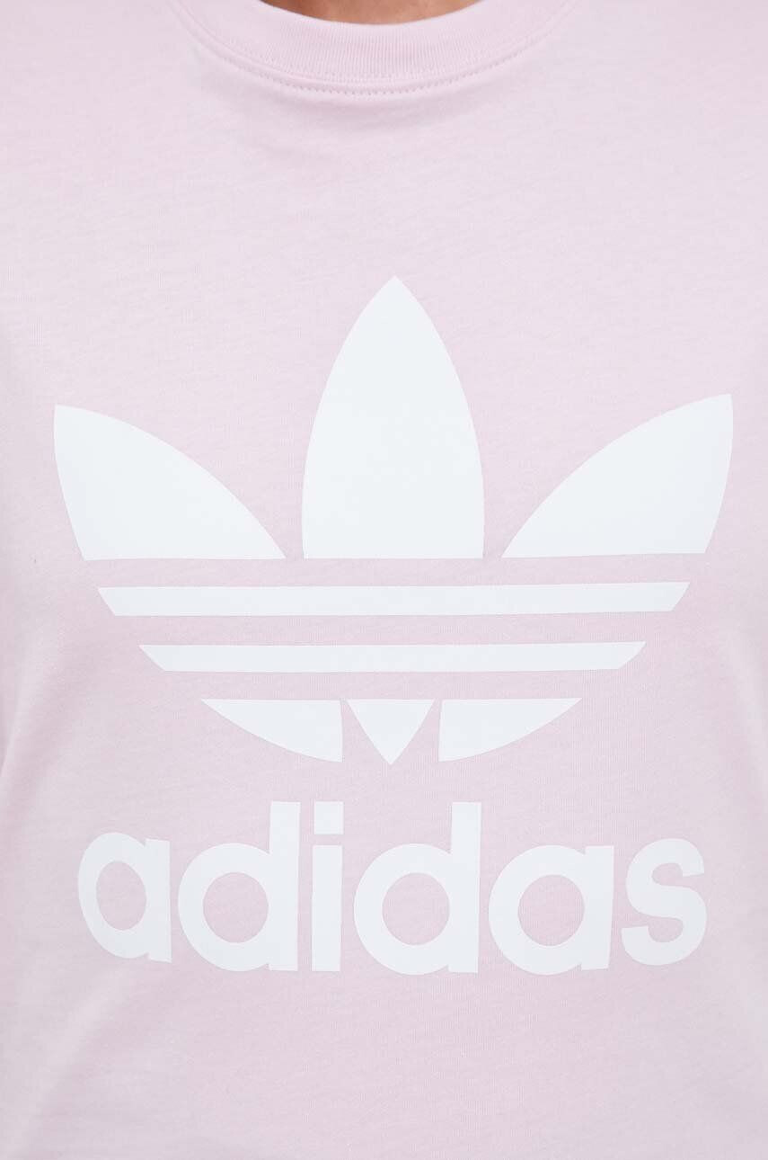 adidas Originals tricou din bumbac culoarea roz - Pled.ro