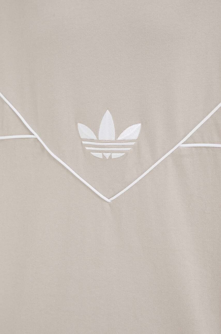 adidas Originals tricou din bumbac culoarea bej - Pled.ro