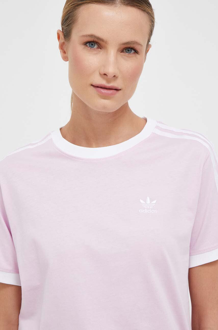 adidas Originals tricou din bumbac culoarea roz - Pled.ro