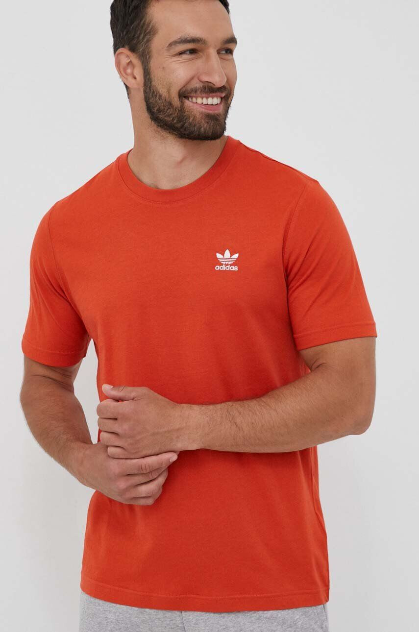 adidas Originals tricou din bumbac culoarea bej - Pled.ro