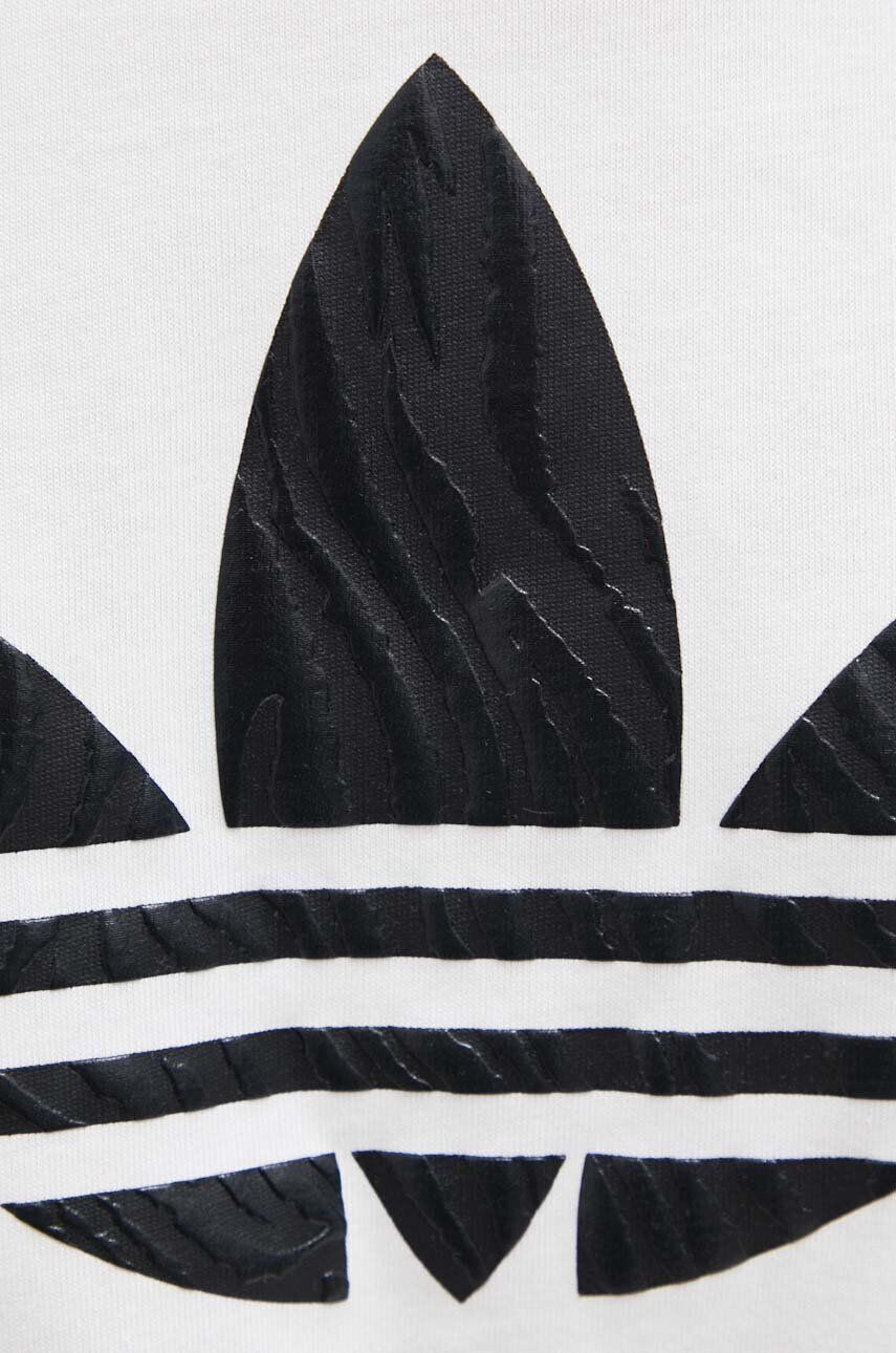 adidas Originals tricou din bumbac culoarea bej - Pled.ro