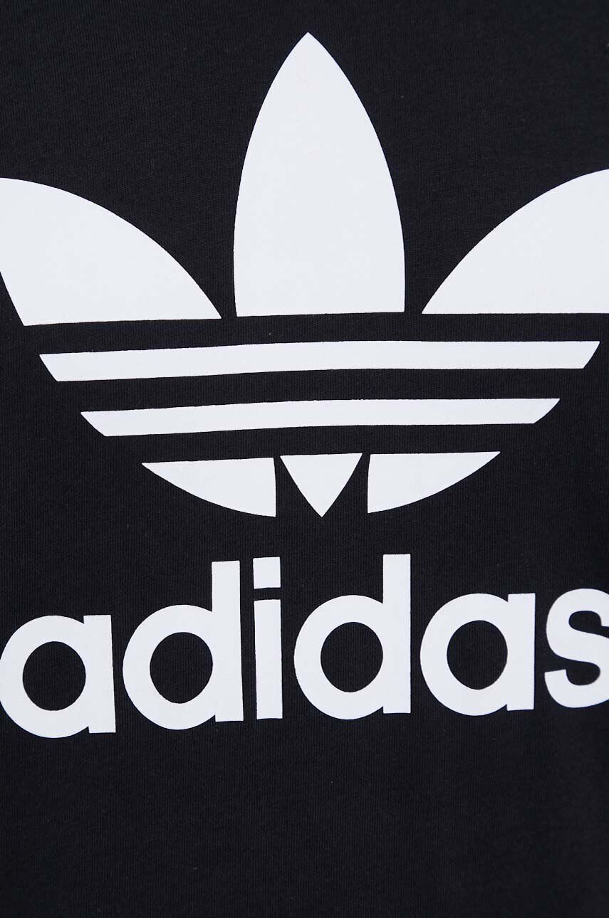 adidas Originals tricou din bumbac culoarea negru cu imprimeu - Pled.ro