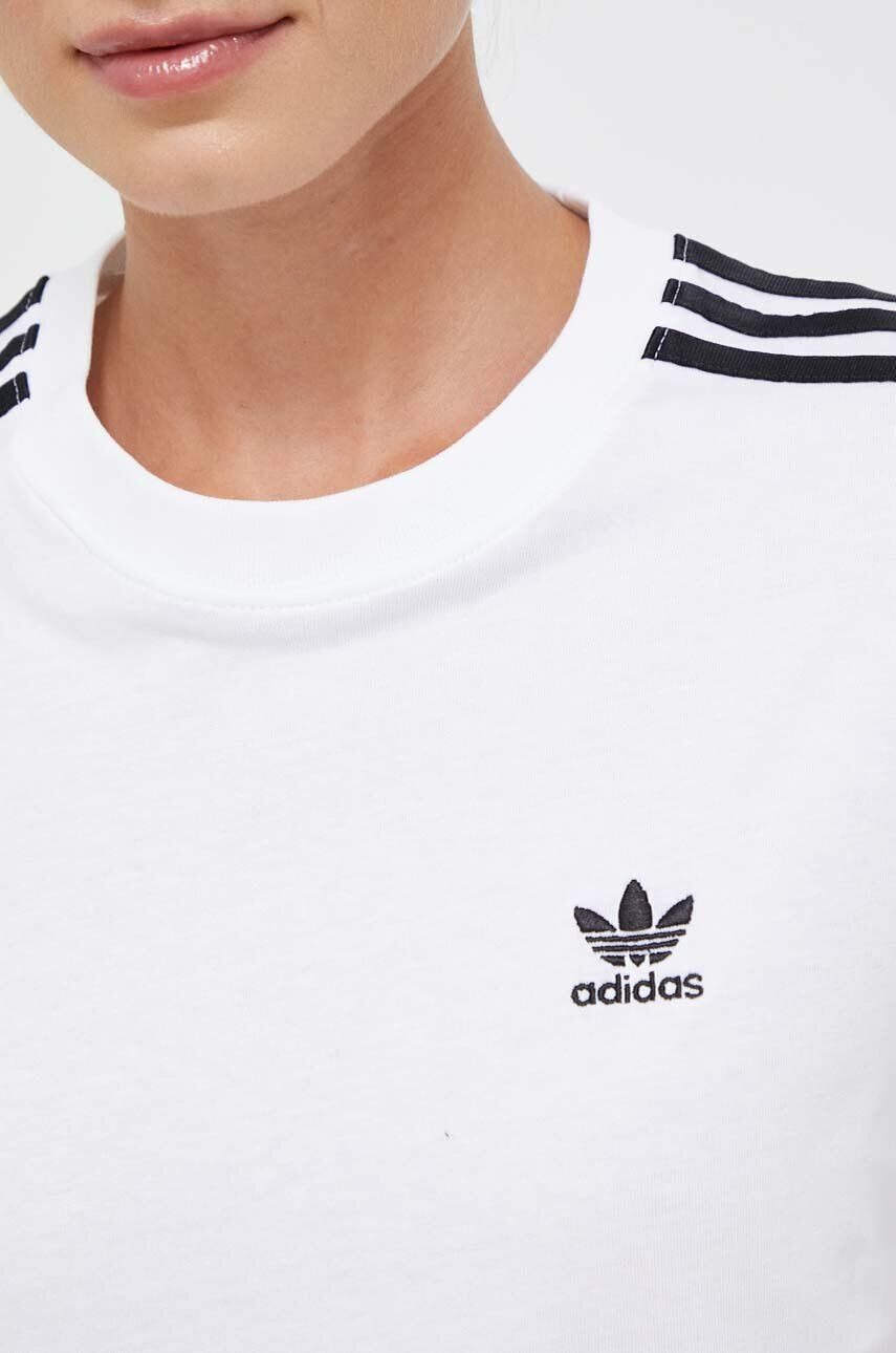 adidas Originals tricou din bumbac culoarea alb - Pled.ro