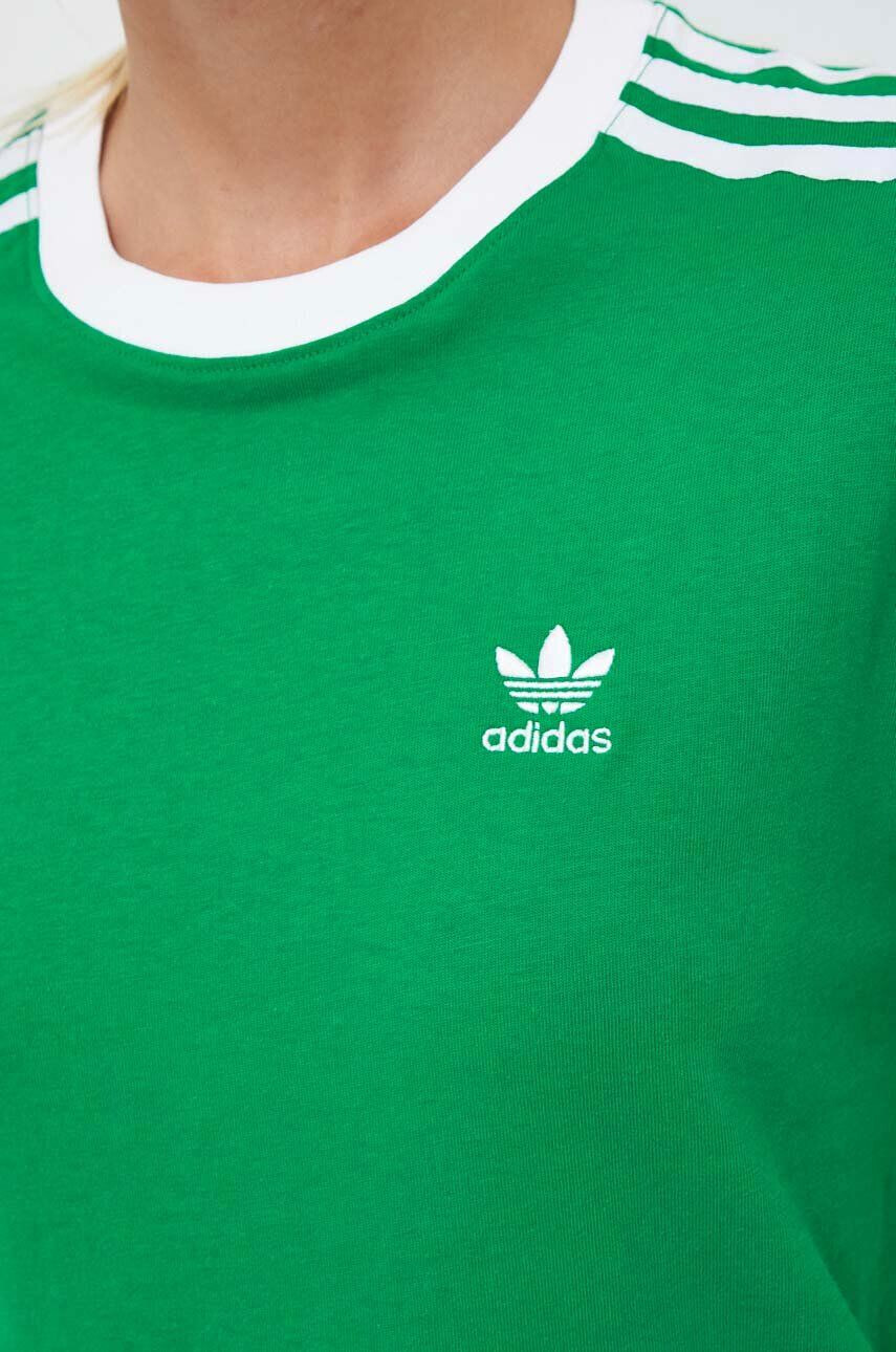 adidas Originals tricou din bumbac culoarea verde - Pled.ro