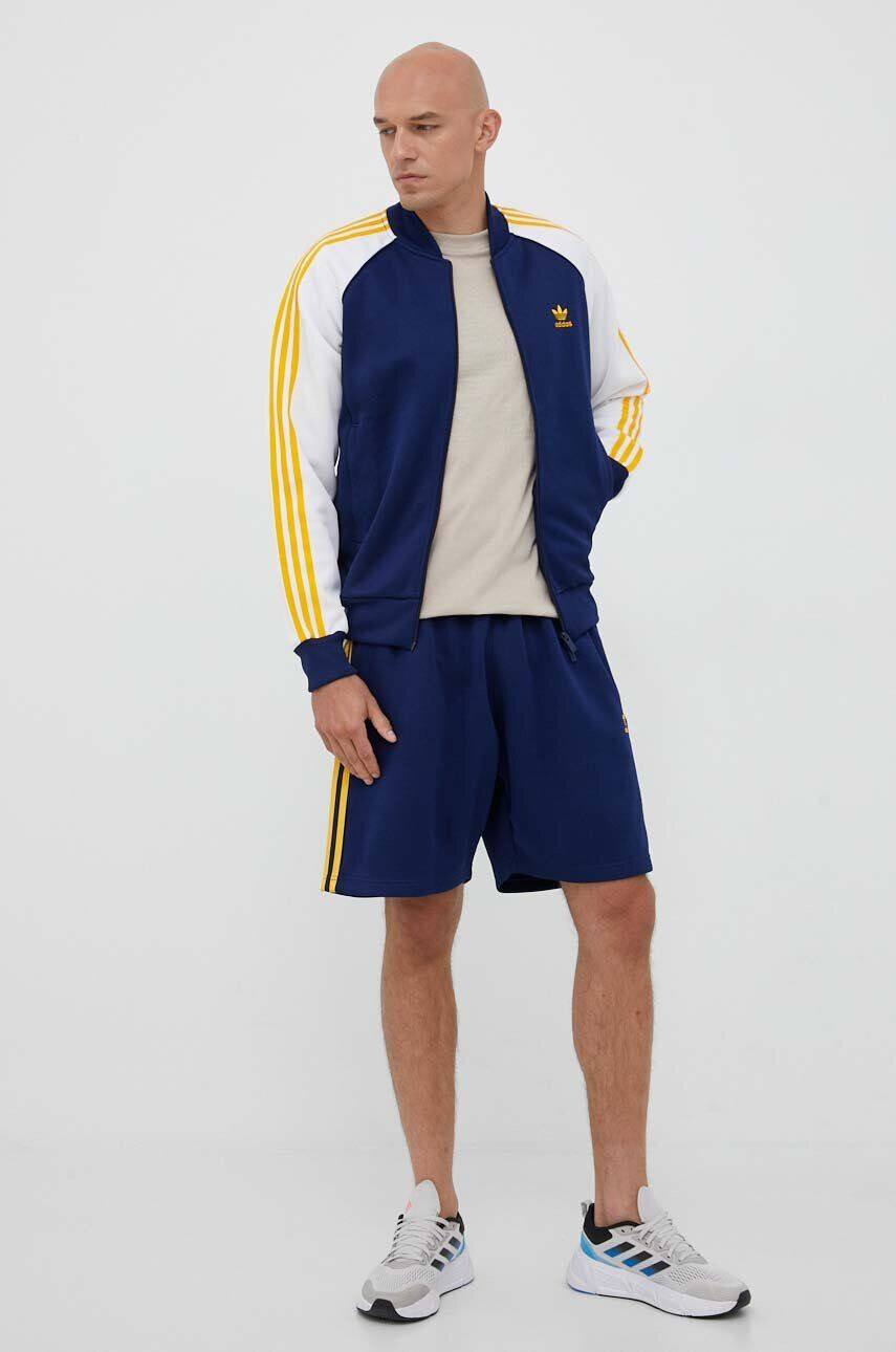 adidas Originals tricou din bumbac culoarea bej cu imprimeu - Pled.ro