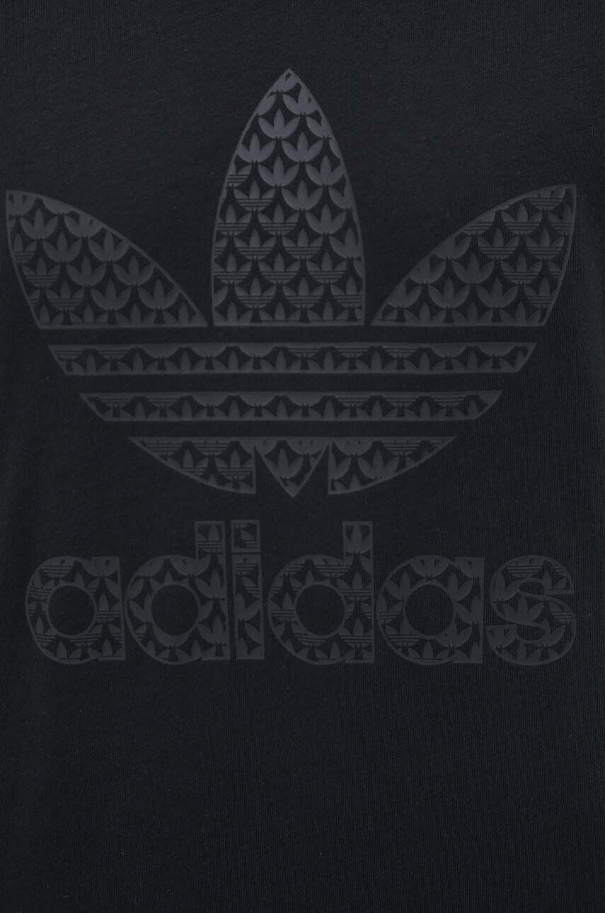 adidas Originals tricou din bumbac culoarea negru cu imprimeu - Pled.ro