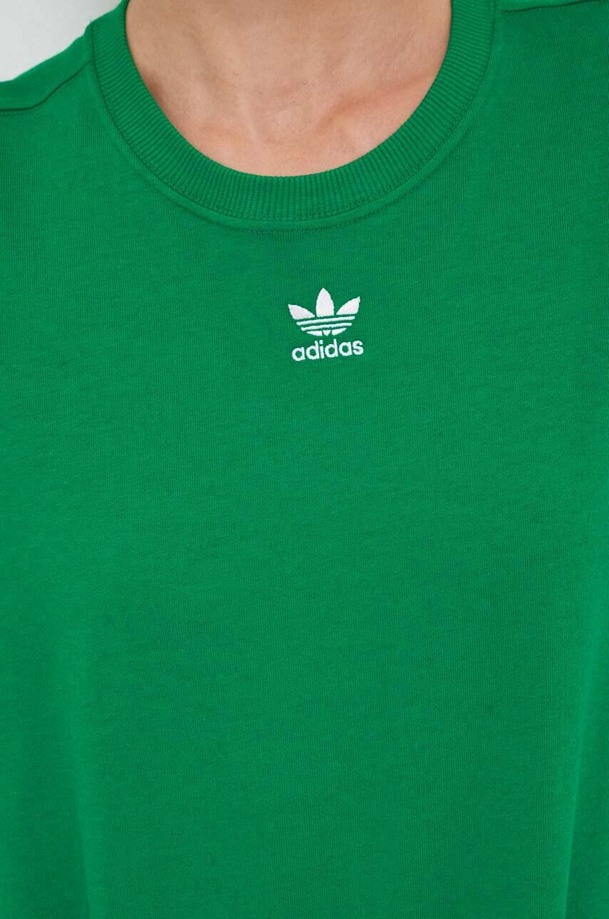 adidas Originals tricou din bumbac culoarea verde - Pled.ro