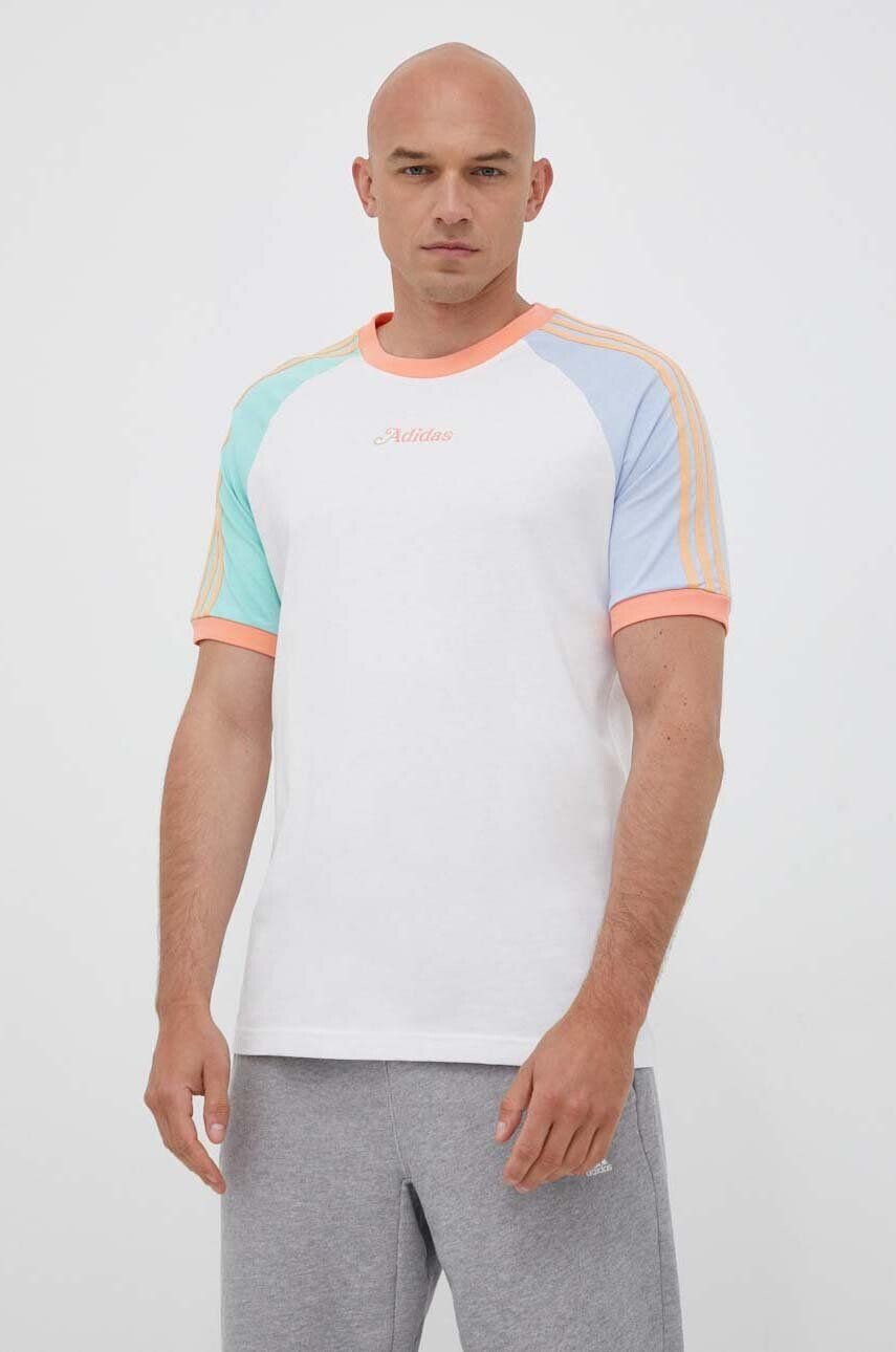 adidas Originals tricou din bumbac culoarea alb modelator - Pled.ro