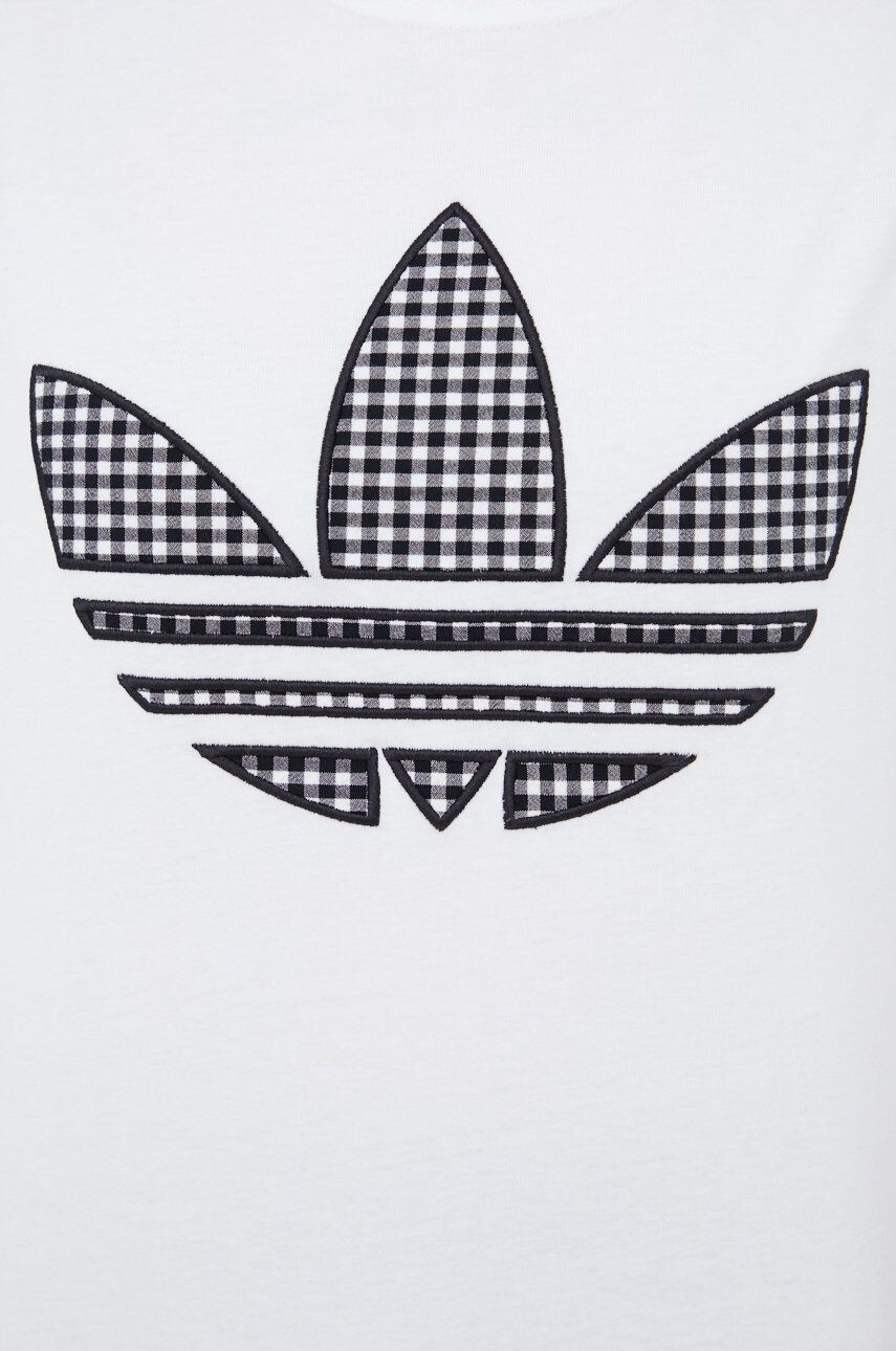 adidas Originals tricou din bumbac Trefoil Moments HB9436 culoarea alb - Pled.ro