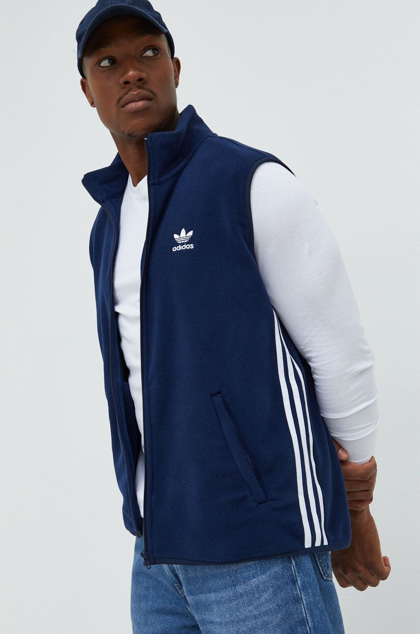 adidas Originals vesta barbati culoarea albastru marin de tranzitie - Pled.ro