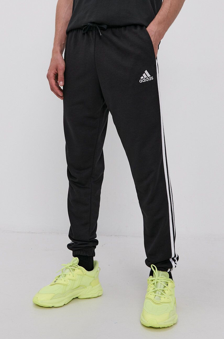 adidas Pantaloni GK8829 bărbați culoarea negru material neted - Pled.ro