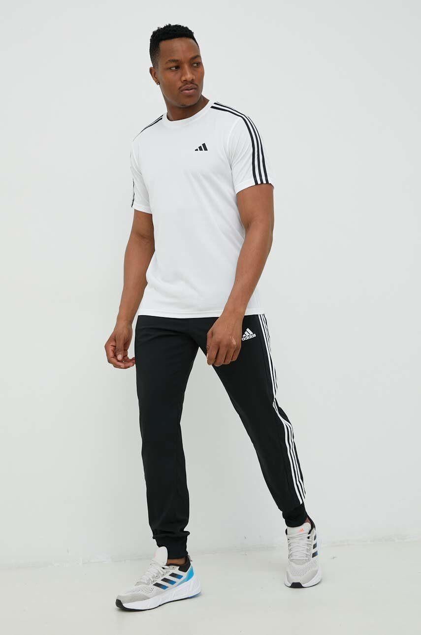 adidas pantaloni de antrenament barbati culoarea negru cu imprimeu - Pled.ro