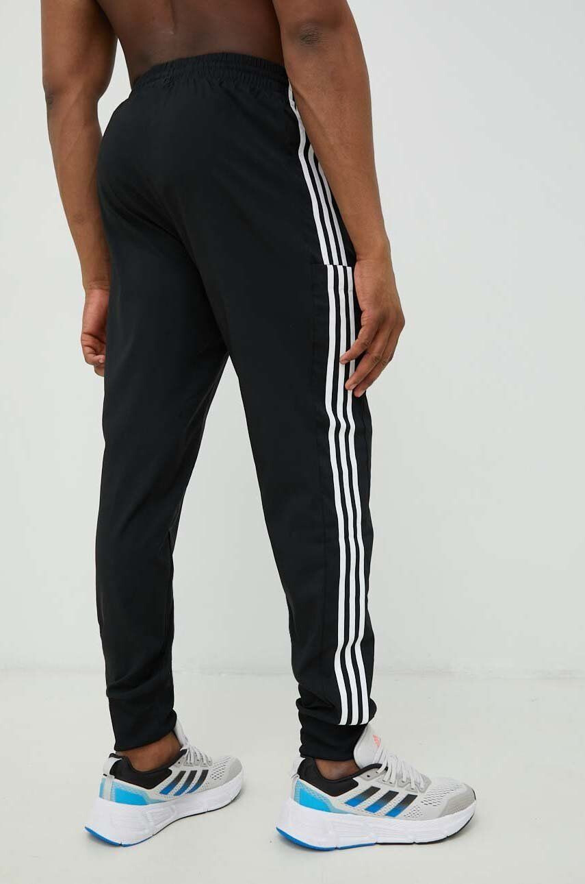 adidas pantaloni de antrenament barbati culoarea negru cu imprimeu - Pled.ro