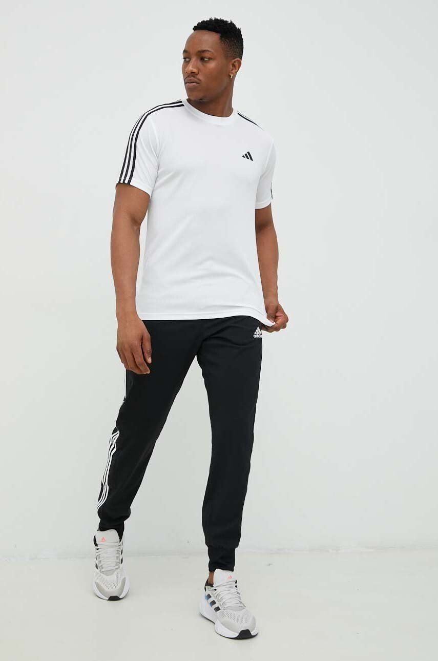 adidas pantaloni de antrenament barbati culoarea negru cu imprimeu - Pled.ro