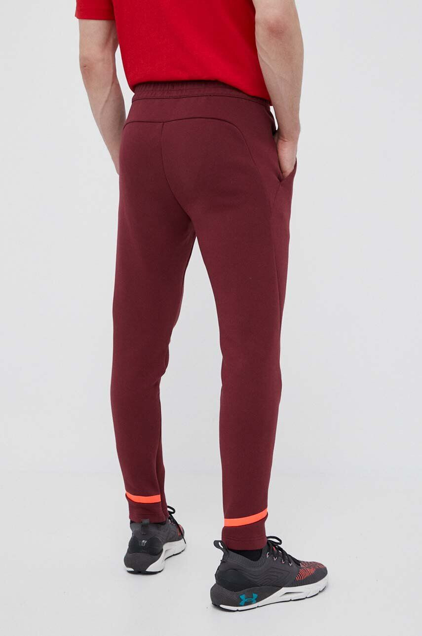 adidas pantaloni de trening culoarea bordo cu imprimeu - Pled.ro