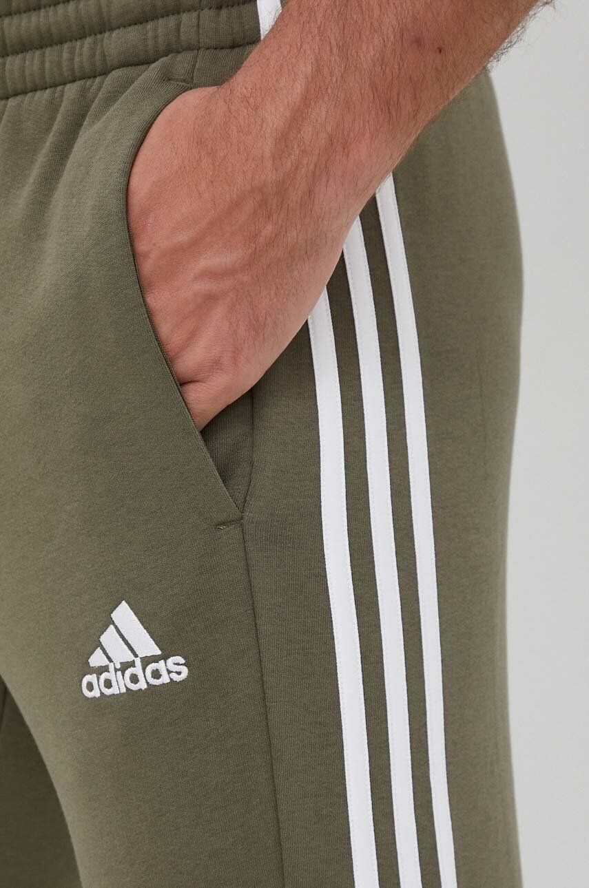 adidas pantaloni de trening culoarea verde cu imprimeu - Pled.ro