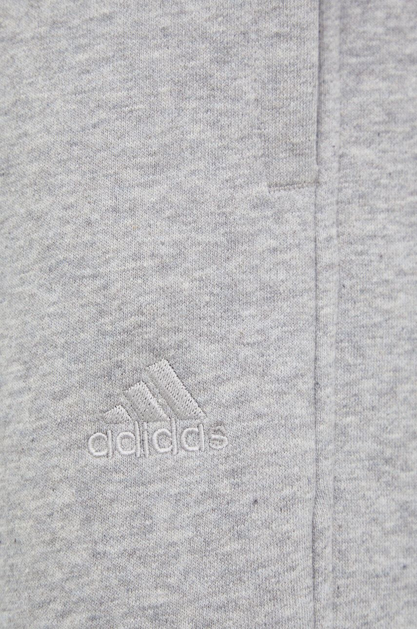 adidas pantaloni de trening femei culoarea gri melanj - Pled.ro