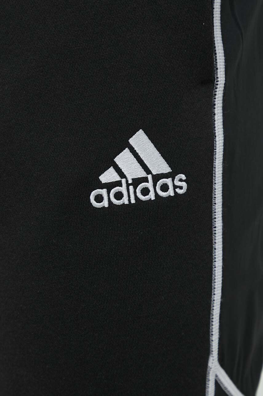 adidas pantaloni de trening barbati culoarea negru cu imprimeu - Pled.ro