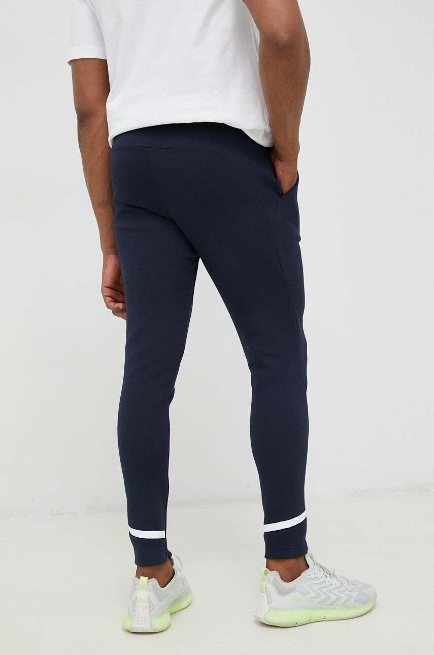 adidas pantaloni de trening culoarea albastru marin neted - Pled.ro