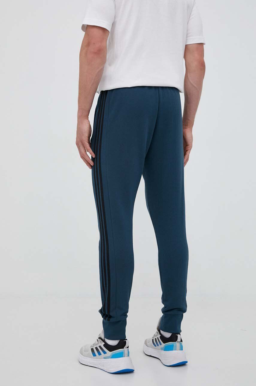 adidas pantaloni de trening din bumbac culoarea albastru marin modelator - Pled.ro