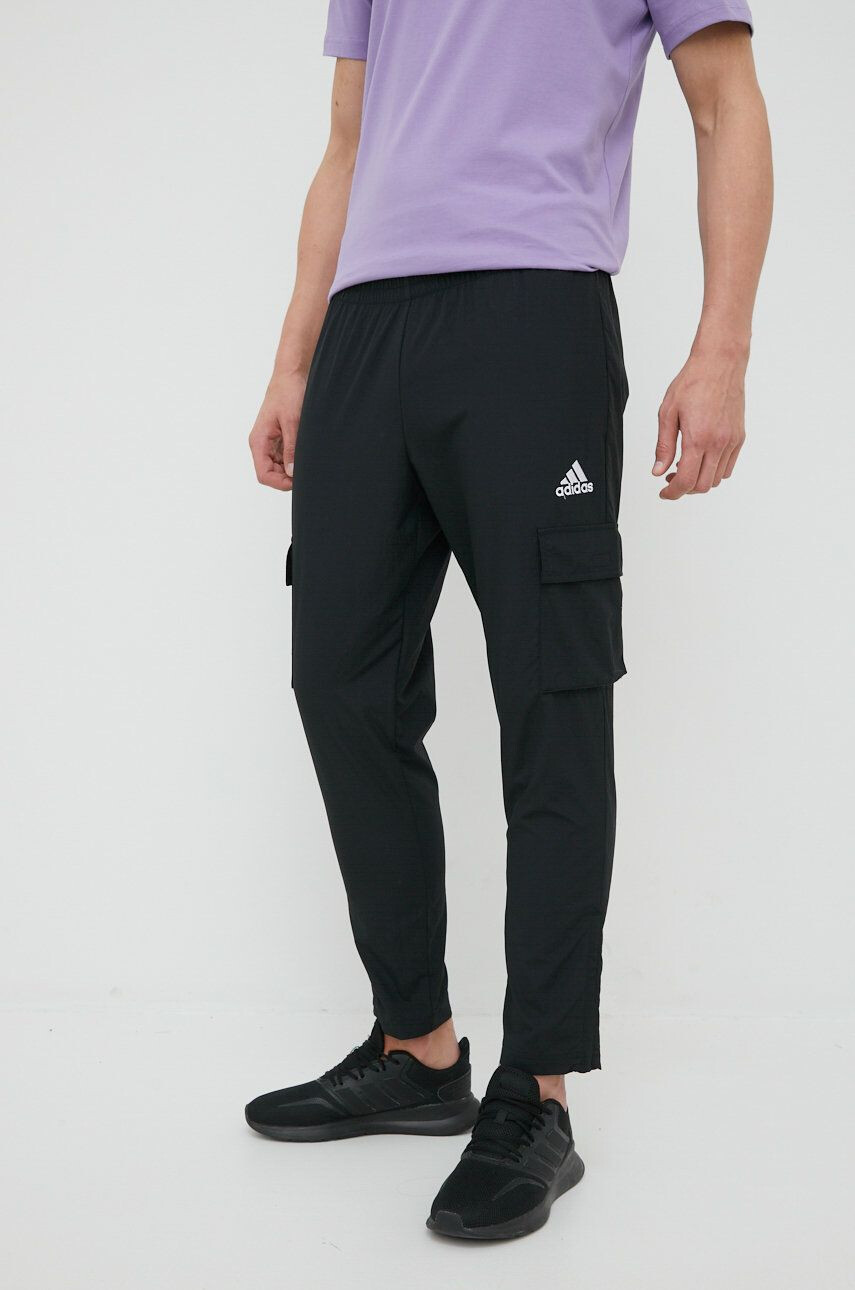 adidas pantaloni de trening HE1859 barbati culoarea negru drept - Pled.ro