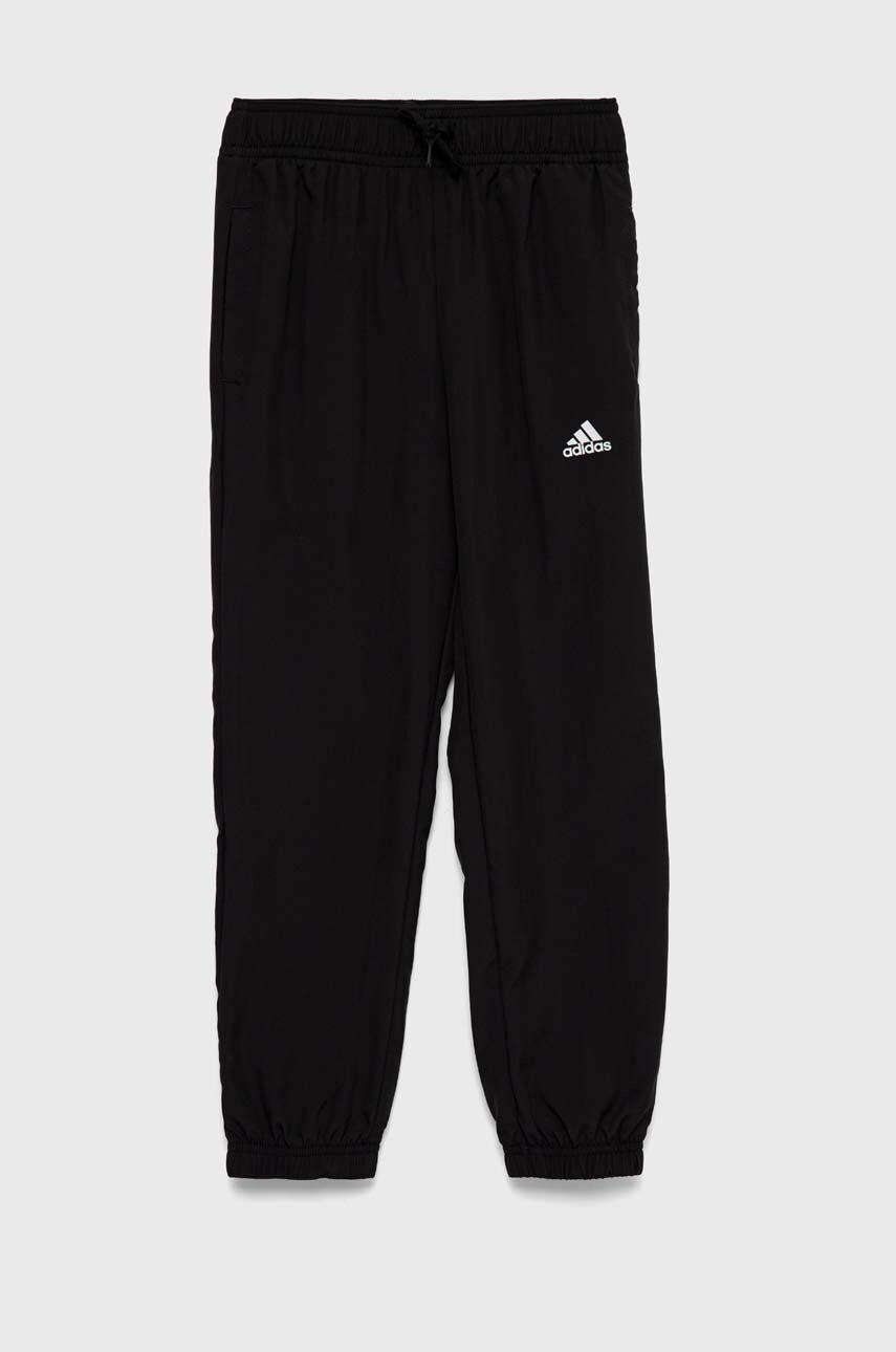 adidas pantaloni de trening pentru copii culoarea negru cu imprimeu - Pled.ro