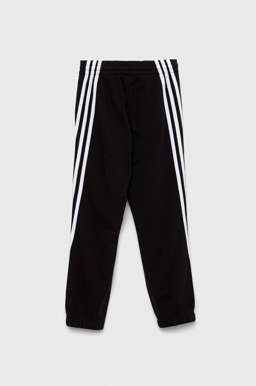 adidas pantaloni de trening pentru copii LB DY SM x Marvel culoarea negru cu imprimeu - Pled.ro