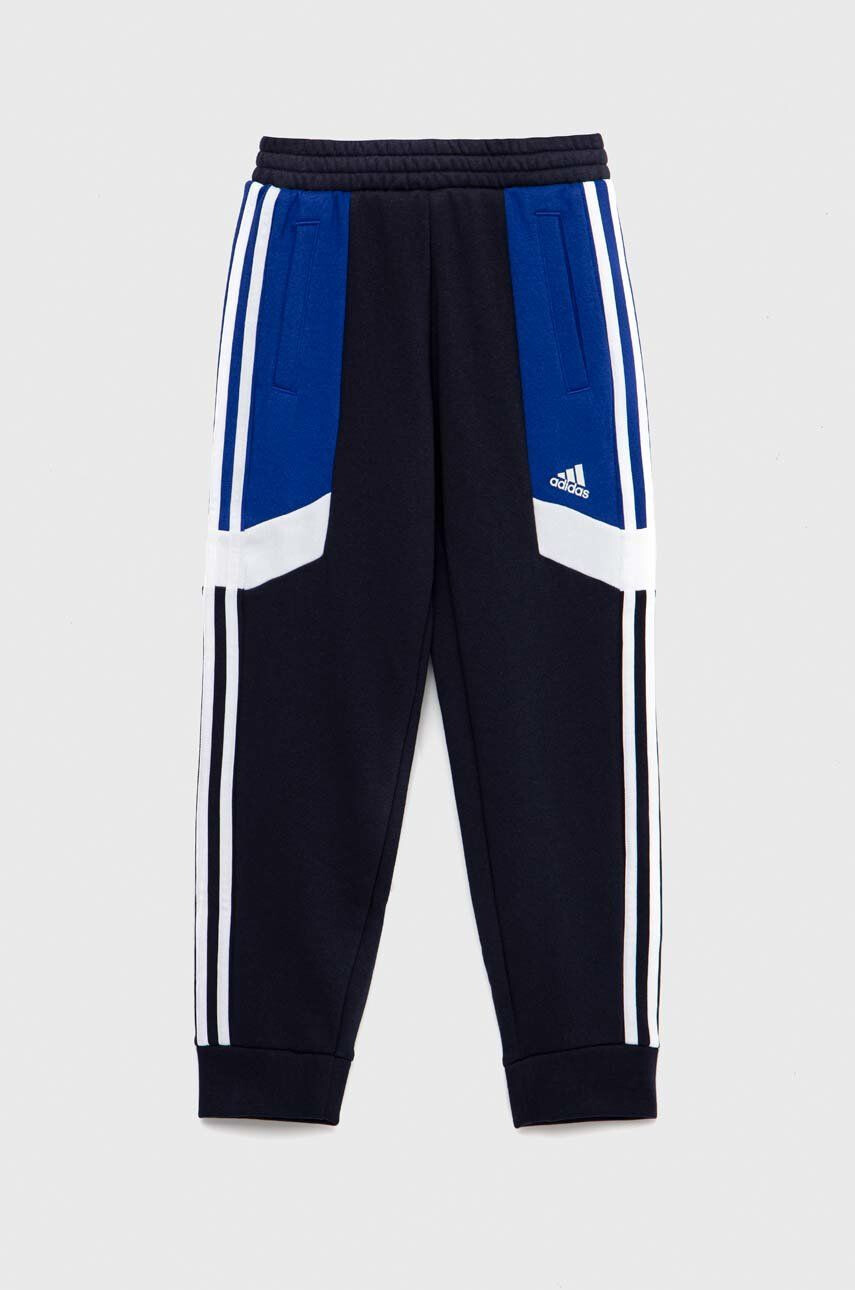 adidas pantaloni de trening pentru copii U 3S CB PANT culoarea albastru marin modelator - Pled.ro