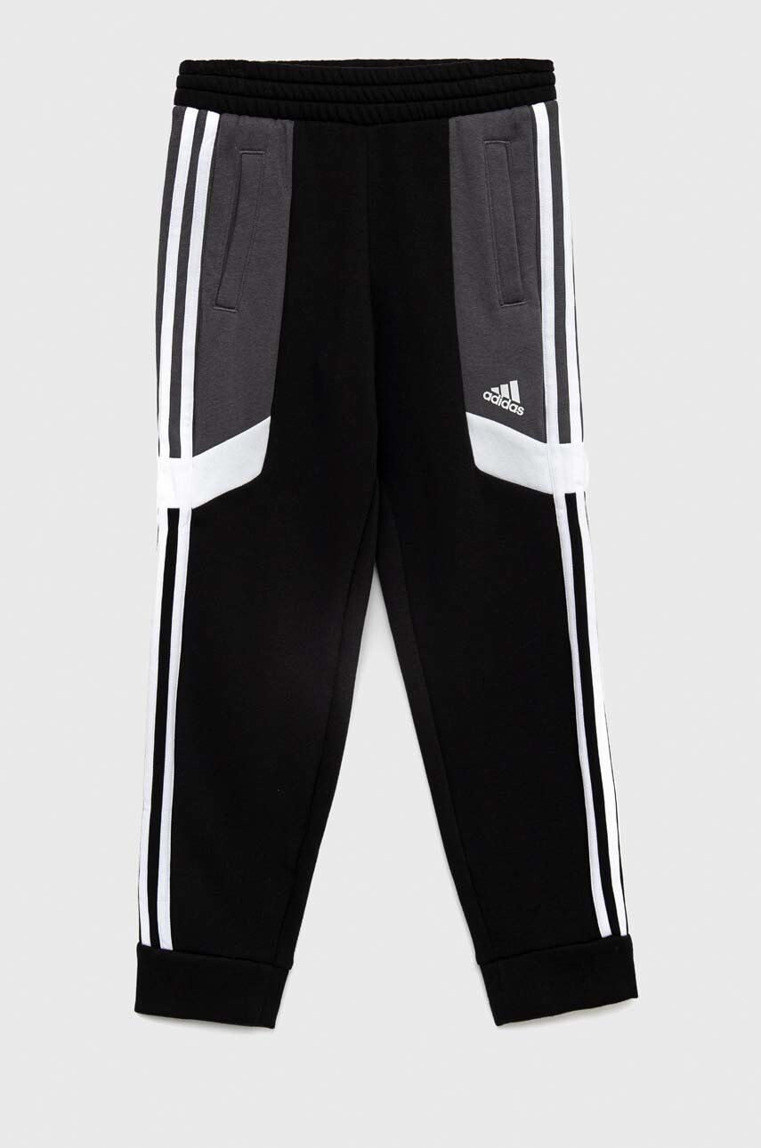 adidas pantaloni de trening pentru copii U 3S CB PANT culoarea negru modelator - Pled.ro