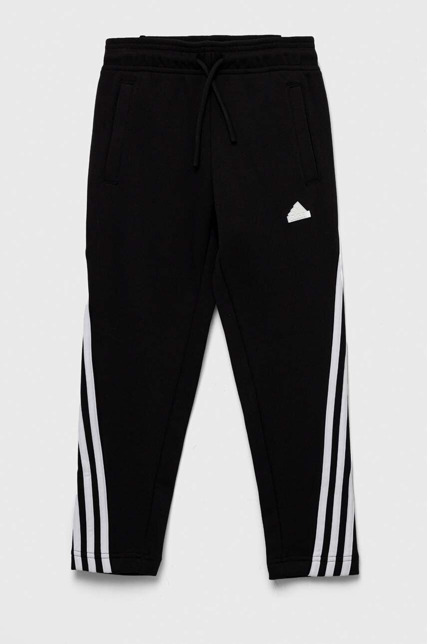 adidas pantaloni de trening pentru copii U FI 3S culoarea negru cu imprimeu - Pled.ro