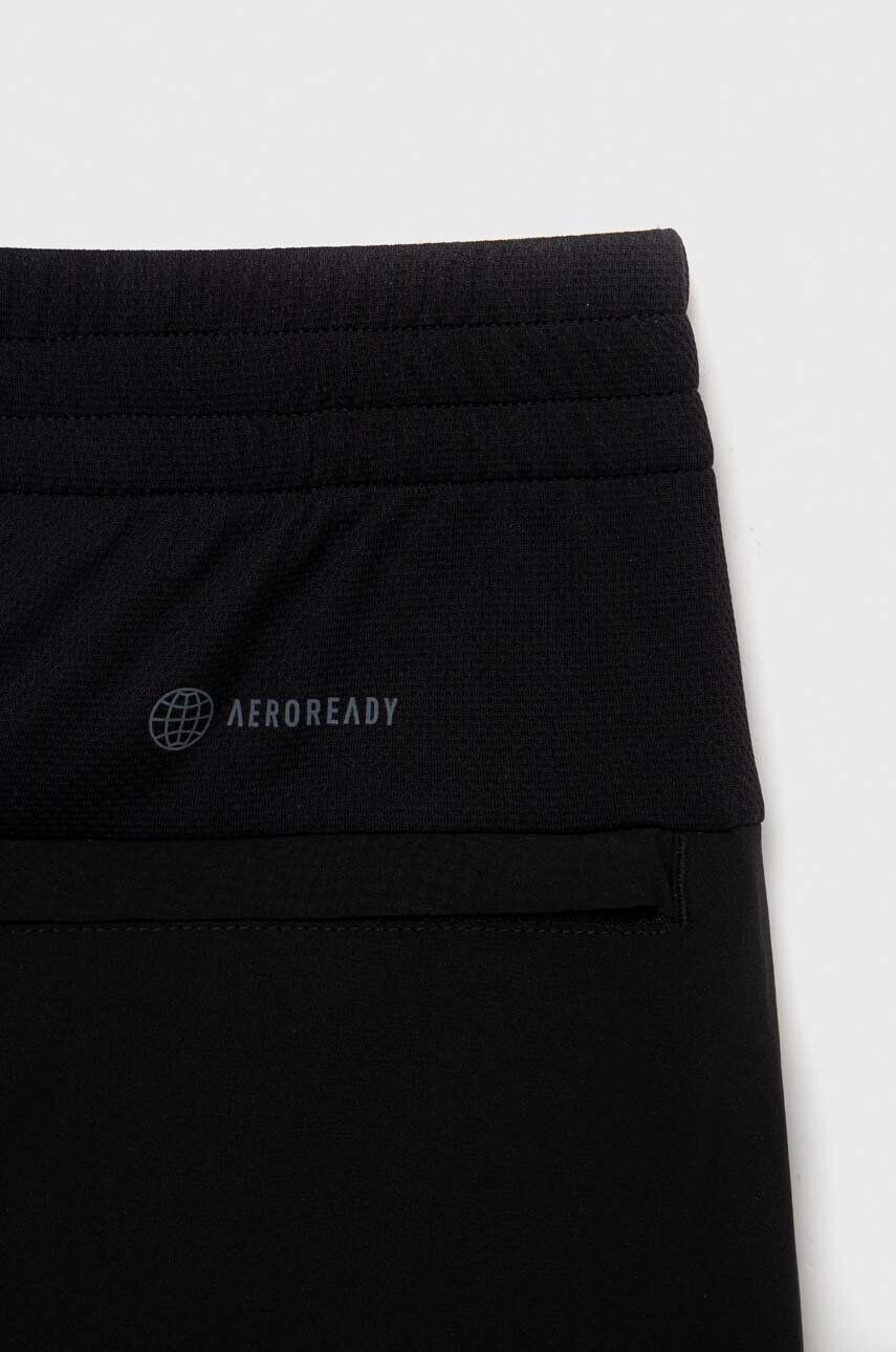 adidas pantaloni de trening pentru copii U RUN WV culoarea negru cu imprimeu - Pled.ro