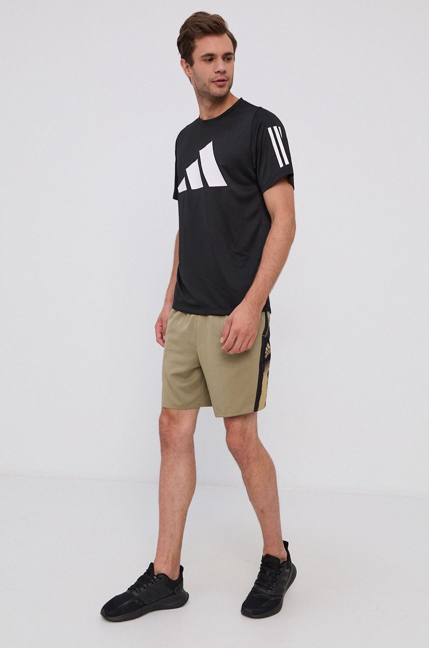 adidas Pantaloni scurți H28805 bărbați culoarea verde - Pled.ro