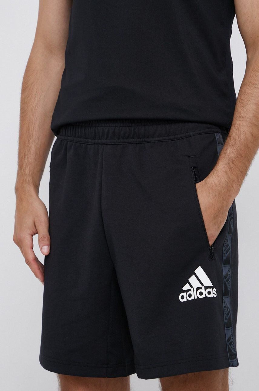 adidas Pantaloni scurți bărbați culoarea negru - Pled.ro