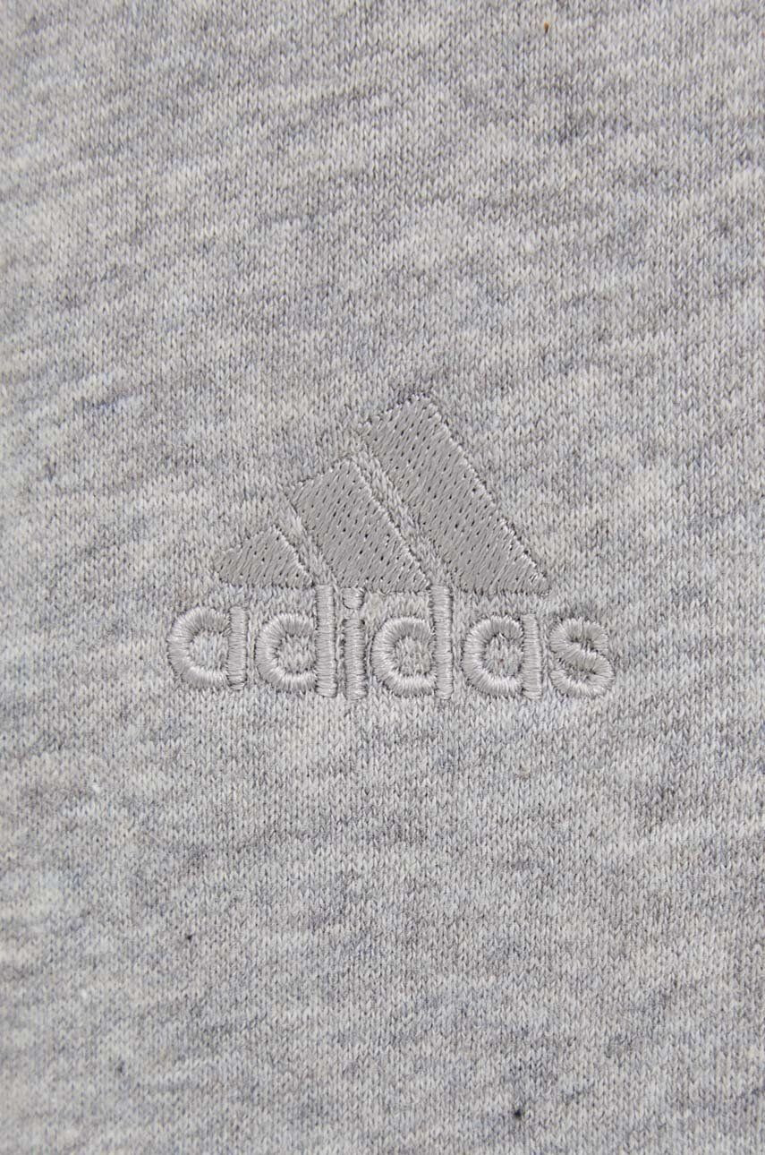 adidas pantaloni scurti femei culoarea bordo cu imprimeu medium waist - Pled.ro